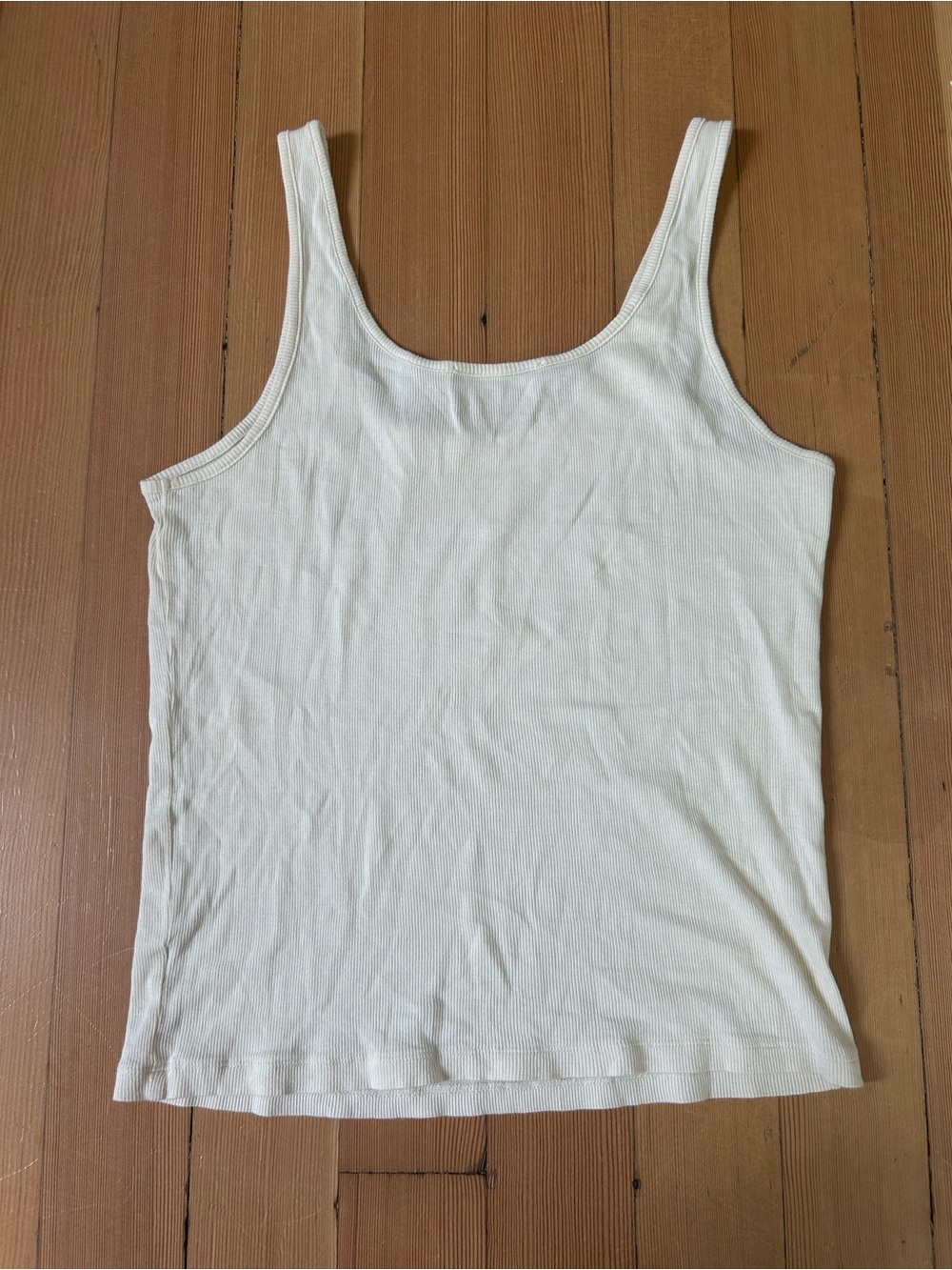 Jenni Kayne Cream Ribbed Tank Top - Picture 2 of 3
